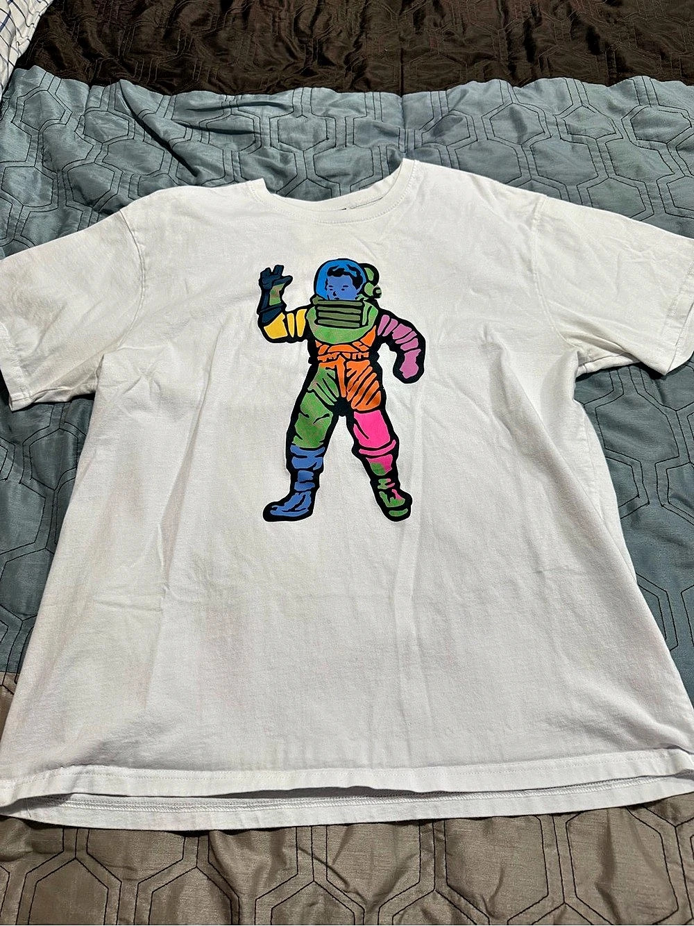 Mens Large Billionaire Boys Club Shirt  Astronaut Space Rocket Heart Adult XL